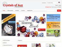 Tablet Screenshot of crystalsofauz.com.au
